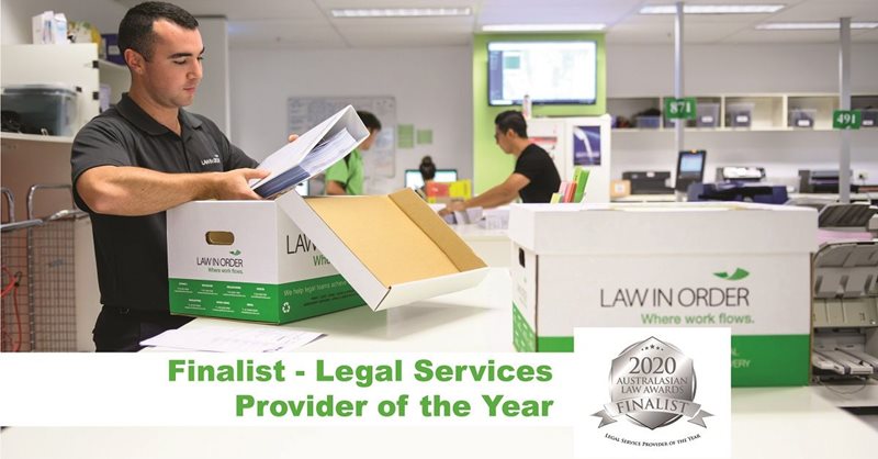 Law In Order is a Finalist at Australasian Law Awards 2020