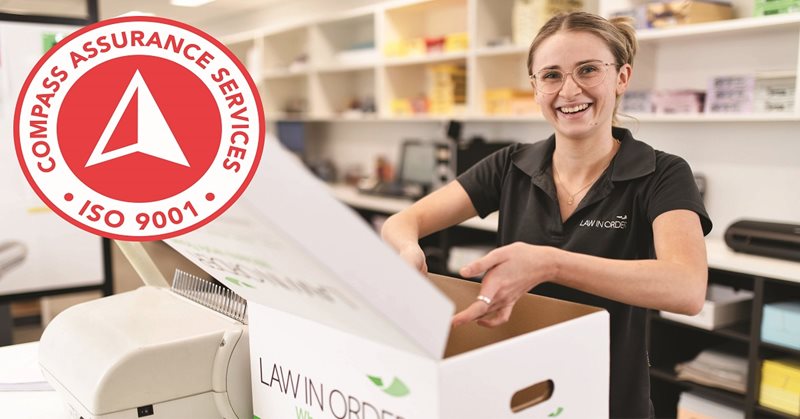 Law In Order has been Recertified to ISO 9001!