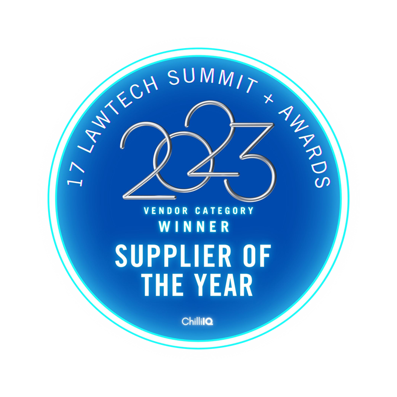 Law In Order Wins the seventeenth 2023 LawTech Summit Supplier of the Year.